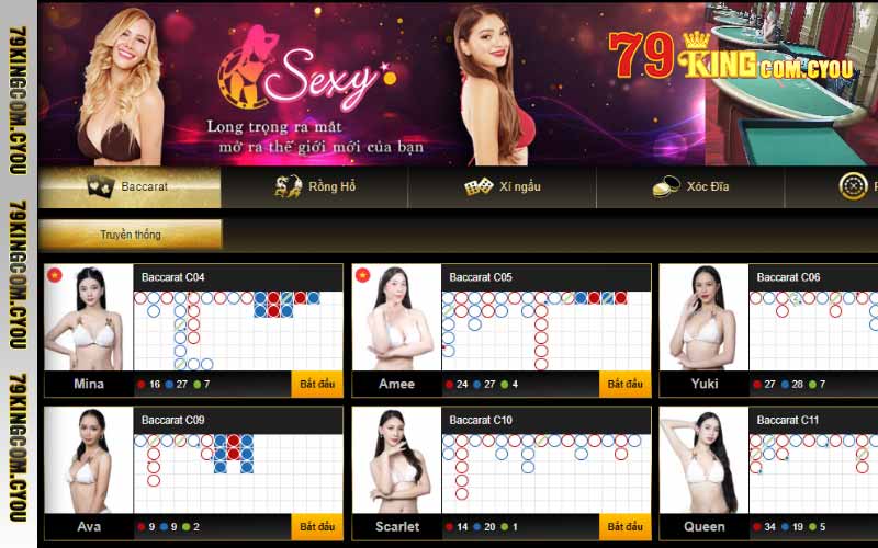 Sòng bài 79King đa dạng sản phẩm casino 